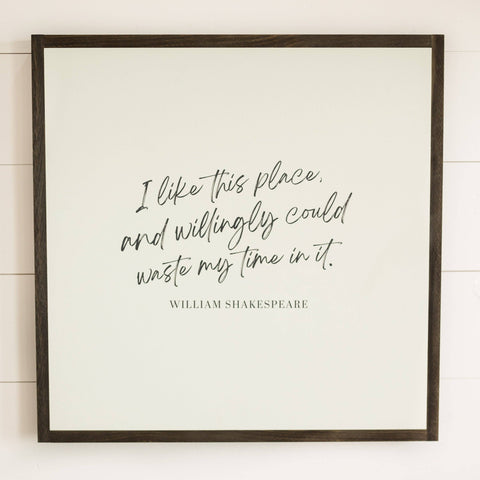 I Like This Place | Wall Art