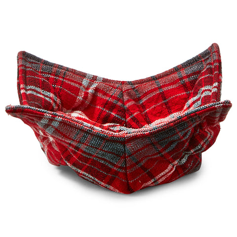 Some Like It Hot Plaid Bowl Cozy - Red Multi