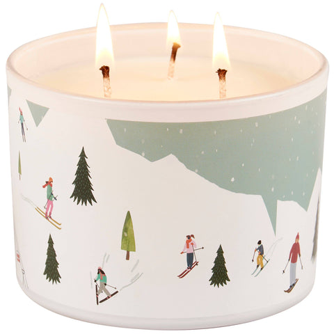 Skiing Fun Candle
