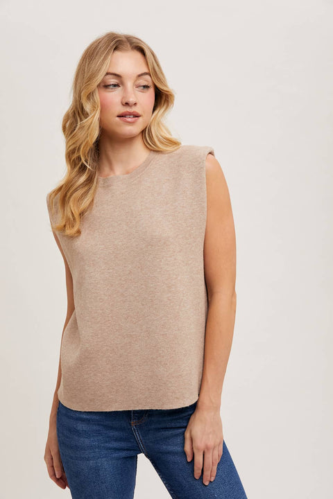 Grace Sleeveless Knit Sweater