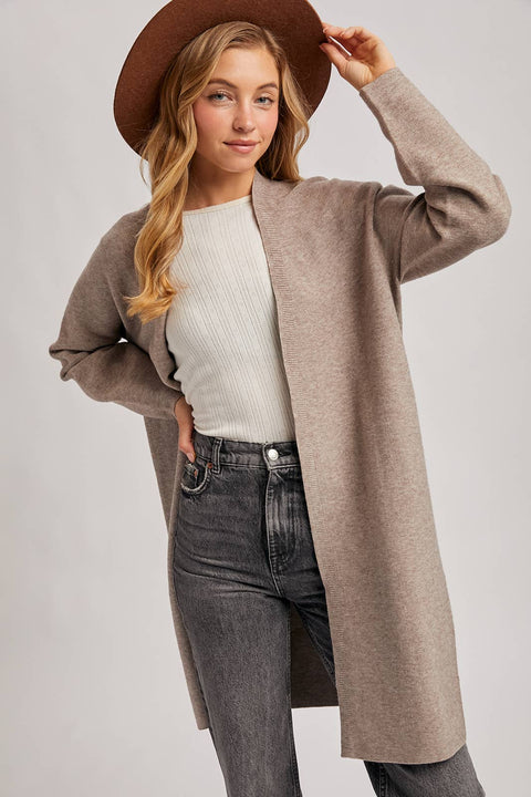 OPEN FRONT KNIT SWEATER CARDIGAN