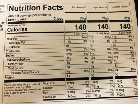 Beer and Bourbon Liquor Peanuts Gift Tin