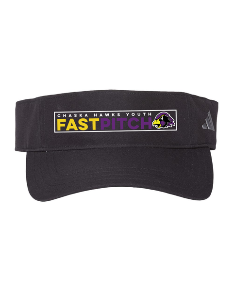 Chaska Youth Fastpitch Adidas Visor, Black or White