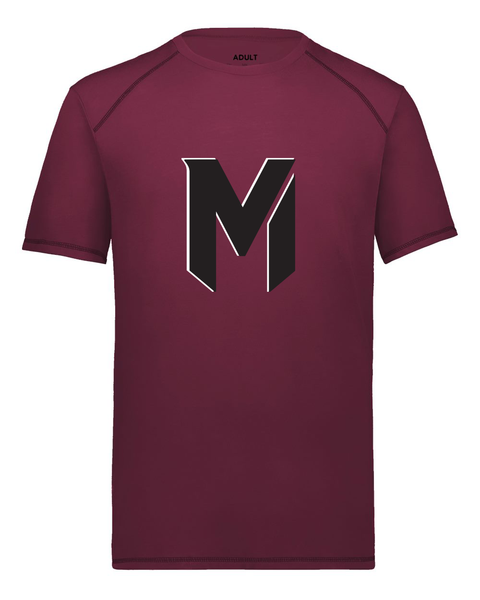 Mash Maroon Performance Unisex Tee