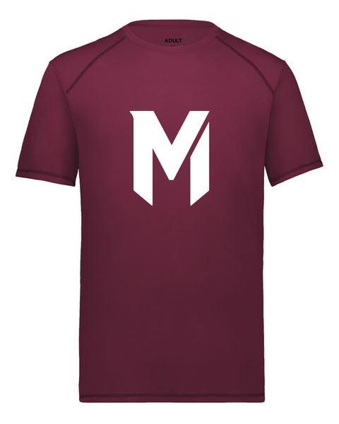 Mash Maroon Performance Unisex Tee