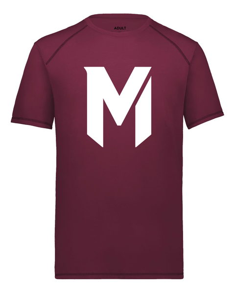 Mash Maroon Performance Unisex Tee