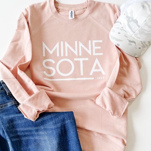 Minnesota Lightweight Sweatshirt - Blush