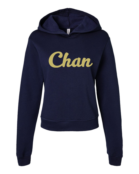 Chan Women's Fit Classic Hoodie, Navy