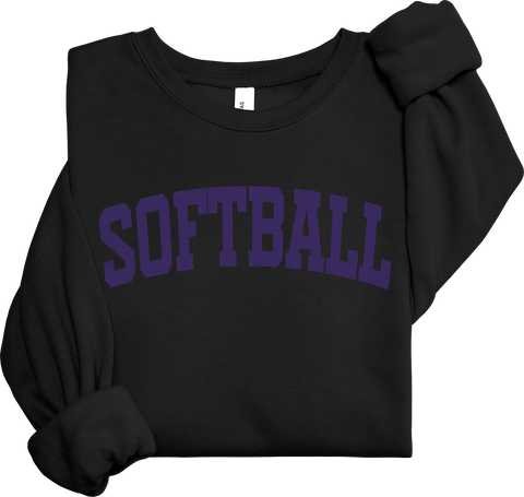 Softball Simple Ultra Soft Unisex Crewneck Sweatshirt