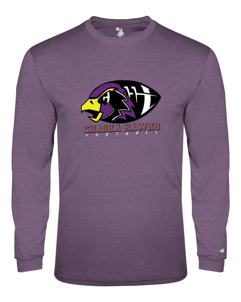 Chaska Hawks Football Performance Long-Sleeve Tee