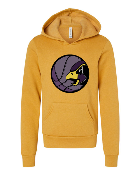 Chaska Hawks Basketball Gold Youth Heavyweight Hoodie