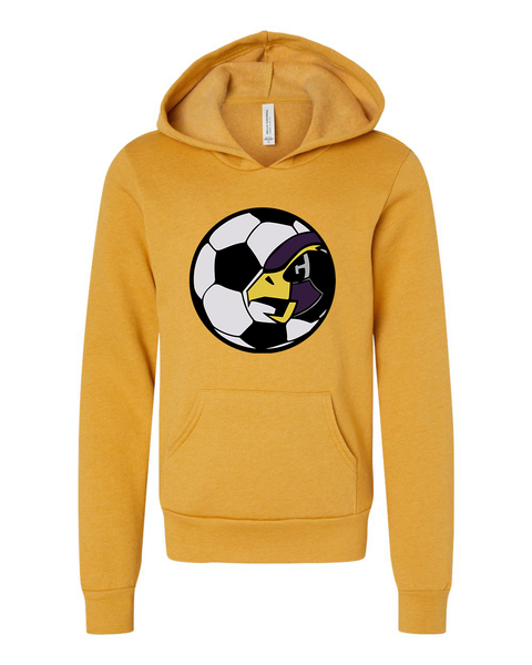 Chaska Hawks Soccer Gold Youth Heavyweight Hoodie