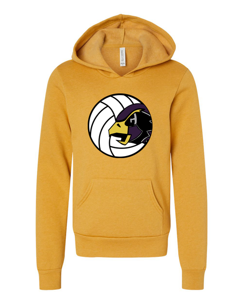 Chaska Hawks Volleyball Gold Youth Heavyweight Hoodie