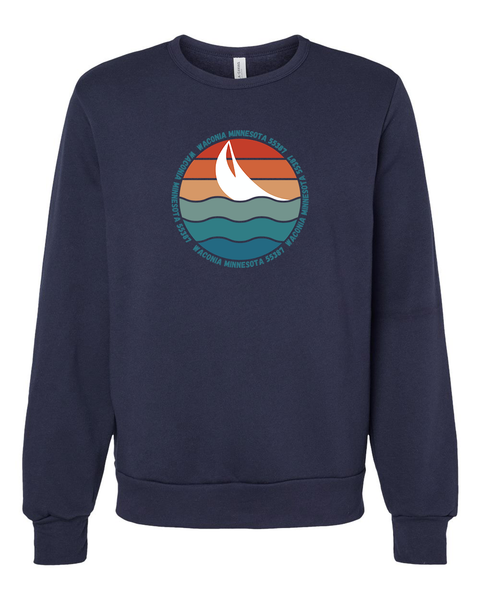 Waconia Ultra Soft Unisex Crewneck Sweatshirt - Retro Logo