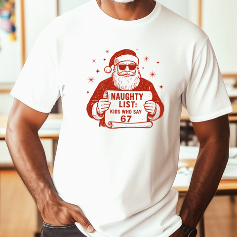 Naughty List Holiday 67 Tee Shirt - Adults