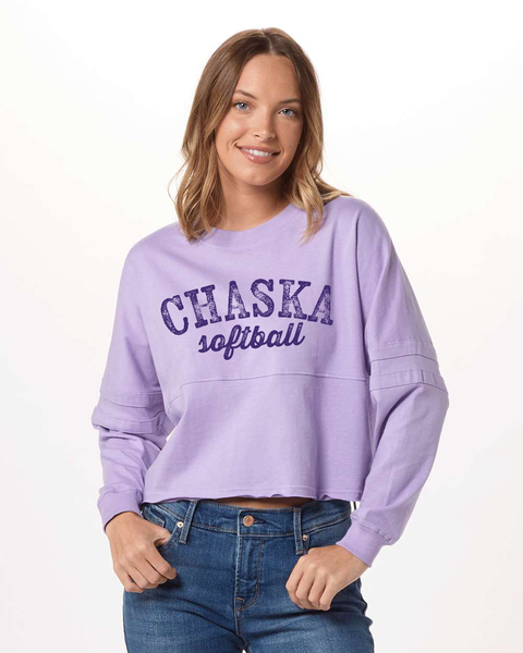 Chaska Softball Cropped Long-Sleeve Jersey Tee