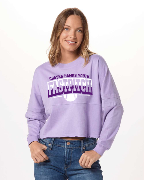 Chaska Youth Fastpitch Cropped Long-Sleeve Jersey Tee