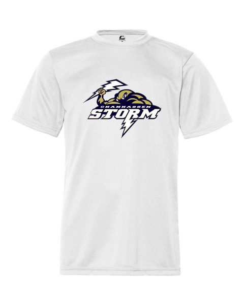 Chanhassen Storm Performance Tee, White. Youth & Adult