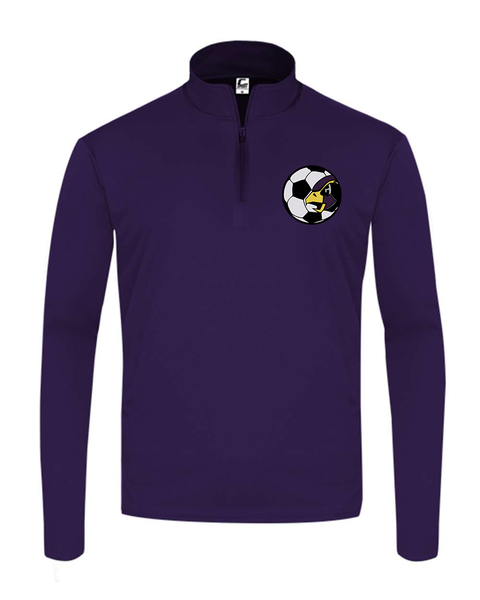 Chaska Hawks Purple Youth Quarter-Zip Pullover, Logo or Sport Logo