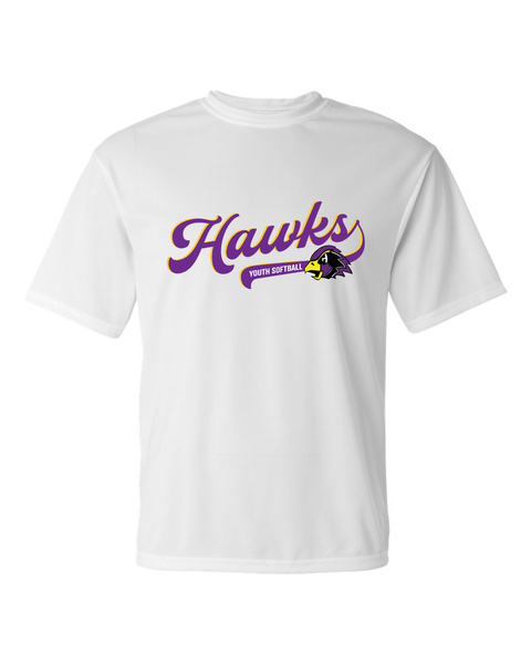 Chaska Hawks Youth Softball Script - CYSA Adult Performance Tee