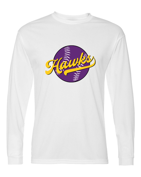 Hawks Softball Youth Long-Sleeve Performance Tee