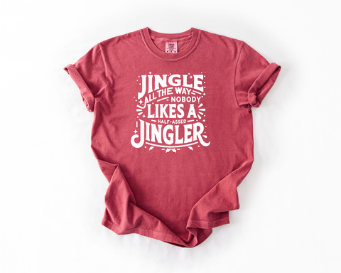 Jingle All the Way Comfort Colors Holiday Tee - NEW for 2025!