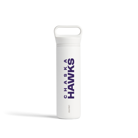Chaska Hawks Wander Bottle - 20oz White