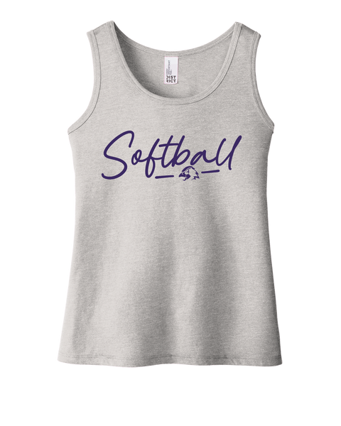 Chaska Hawks Softball Script Youth Tank Top