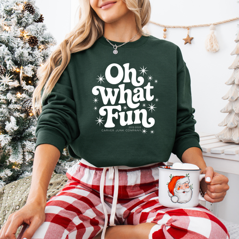 Oh What Fun Holiday Crewneck Sweatshirt - NEW for 2025!