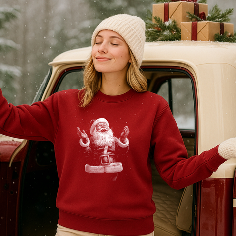 Jolly Santa Holiday Crewneck Sweatshirt - NEW for 2025!