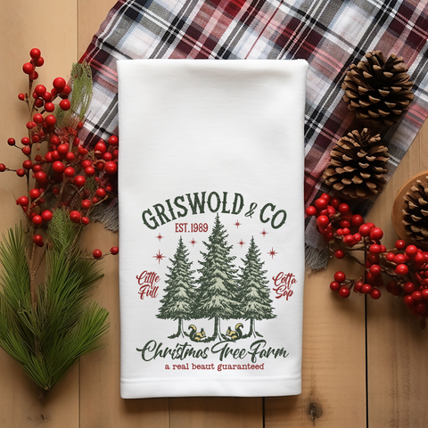 Griswold & Co Tree Farm Funny Kitchen Towel