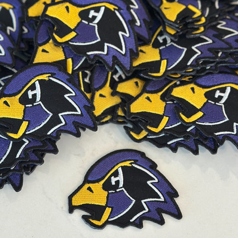 Chaska Hawks 3" Embroidered Heat-Adhesive Logo Patch