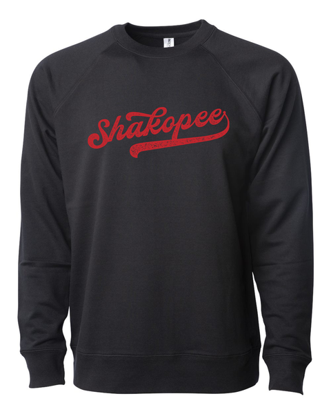 Shakopee Baseball Lettering Lightweight Sweatshirt - Multiple Color Options