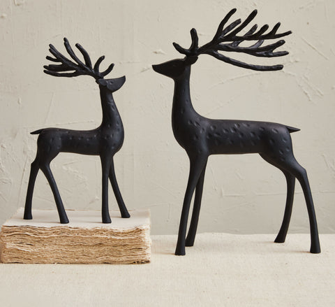 Resin Reindeer, Black - 3 sizes