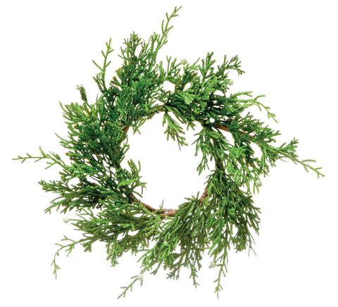 Faux Juniper Wreath