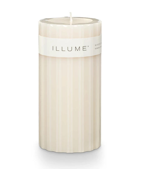 Winter White Medium Fragranced Pillar Candle