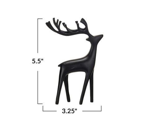 Resin Reindeer, Black - 3 sizes