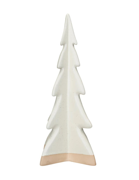 Stoneware Tree, Reactive Glaze, Cream Color & Unglazed (Each One Will Vary) - 2 sizes