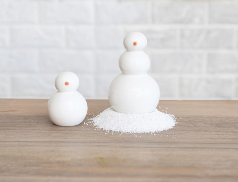 Stone Snowman White and Orange - 2 sizes