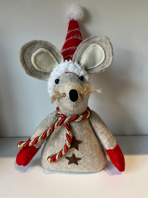 Standing Mouse with Holiday Hat