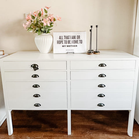 Modern White Buffet With Drawers