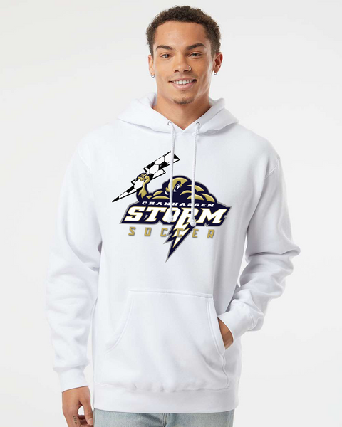 Chanhassen Storm Soccer Bolt Hoodie, White