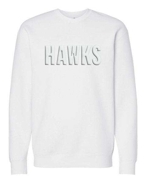 HAWKS Puff-Printed Crewneck Sweatshirt