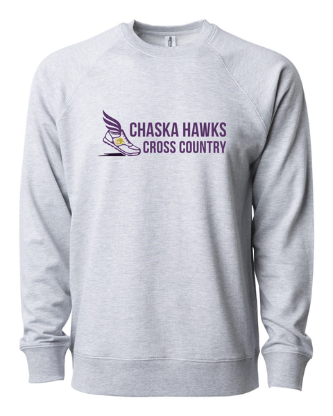 Chaska Hawks Cross Country Lightweight Unisex Crewneck Sweatshirt