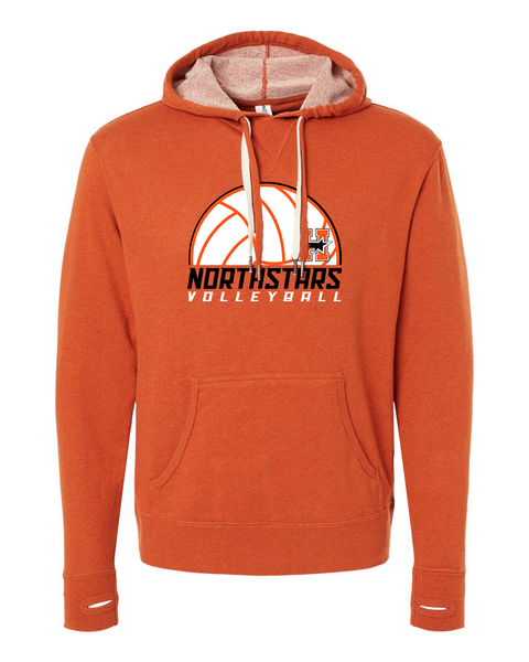 Hurley Northstars Volleyball Special Blend Orange Unisex Hoodie