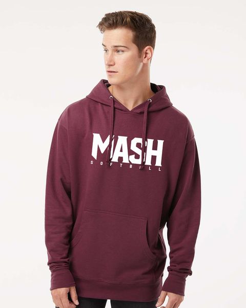 Mash Softball Classic Unisex Hoodie, Maroon