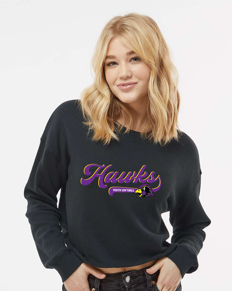 Chaska Hawks Youth Softball - Cropped Sweatshirt