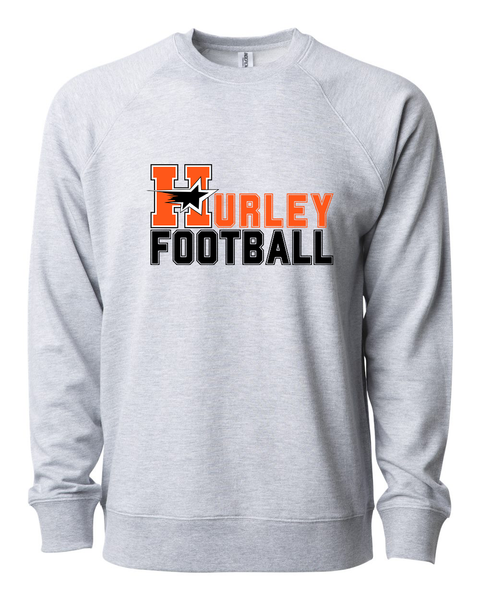 Hurley Northstars Football - Gray Crewneck Lightweight Sweatshirt