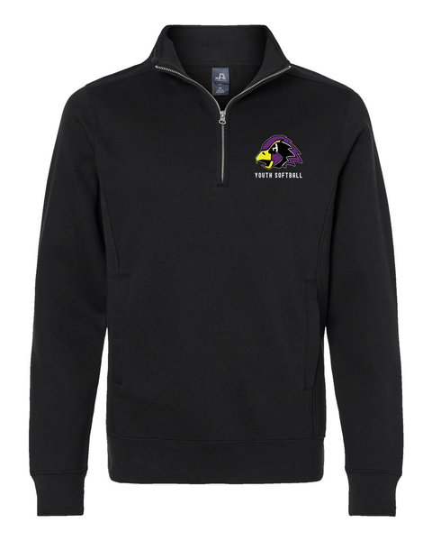 Chaska Hawks Youth Softball - Adult Heavyweight Fleece Quarter-Zip