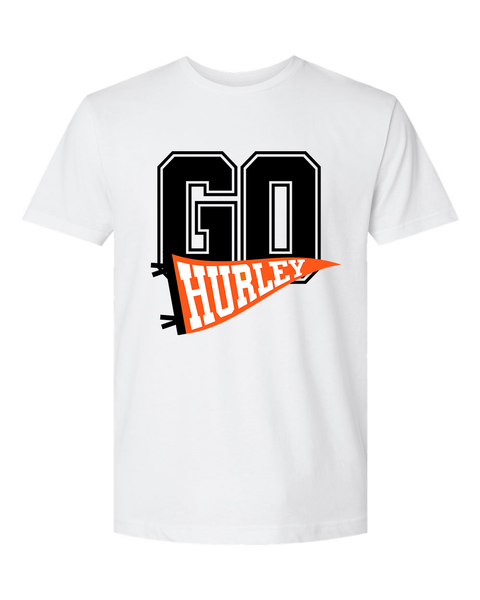 GO Hurley Varsity Pennant - Unisex White Tee